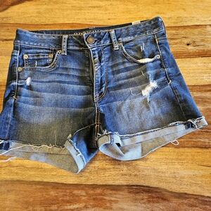 American Eagle Outfitters Women's Blue Denim Shorts